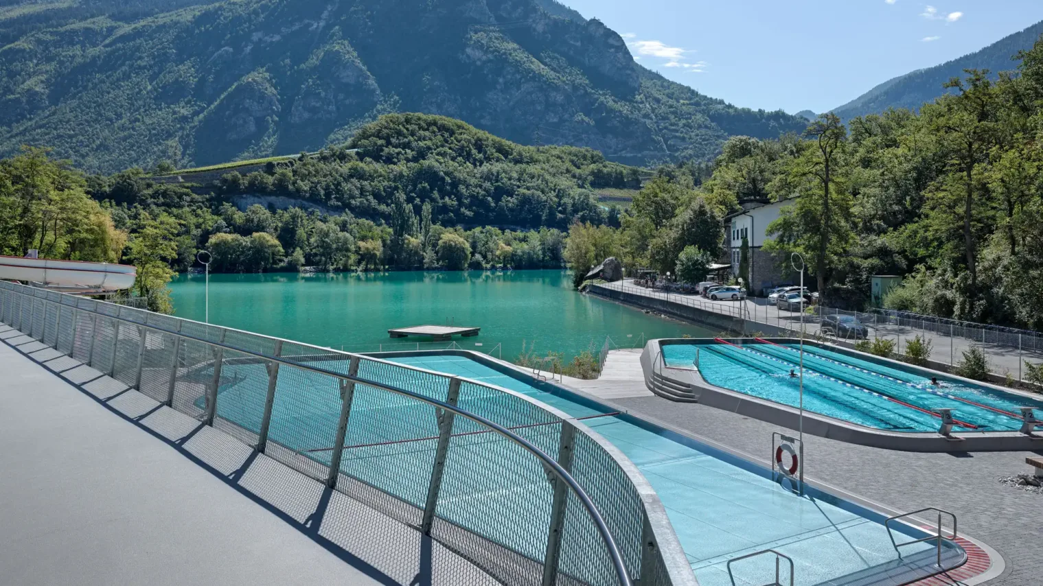 sierre bains de géronde schweiz nichtschwimmerbecken sport